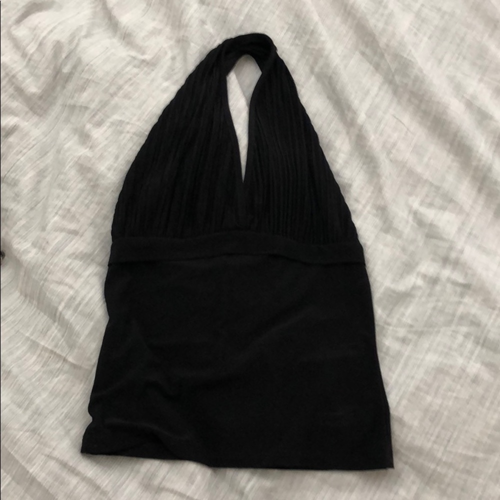 Black halter top